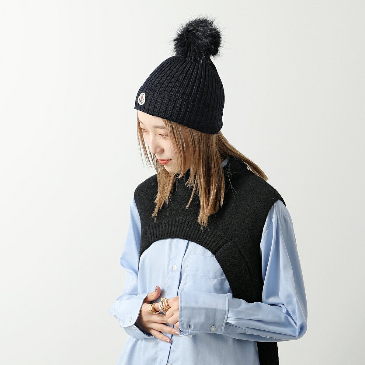 楽天市場】MONCLER KIDS モンクレール キッズ ニット帽 3B00012 04S01