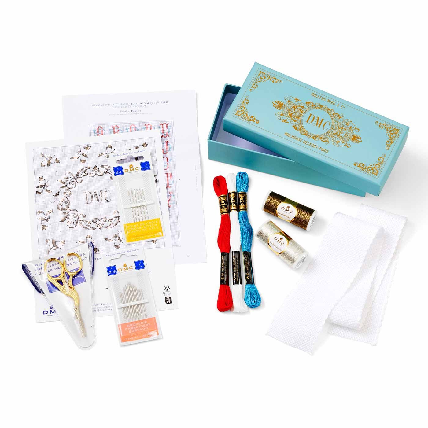 DMC ヴィンテージデザインBOX 刺しゅうセット〈アラベスク