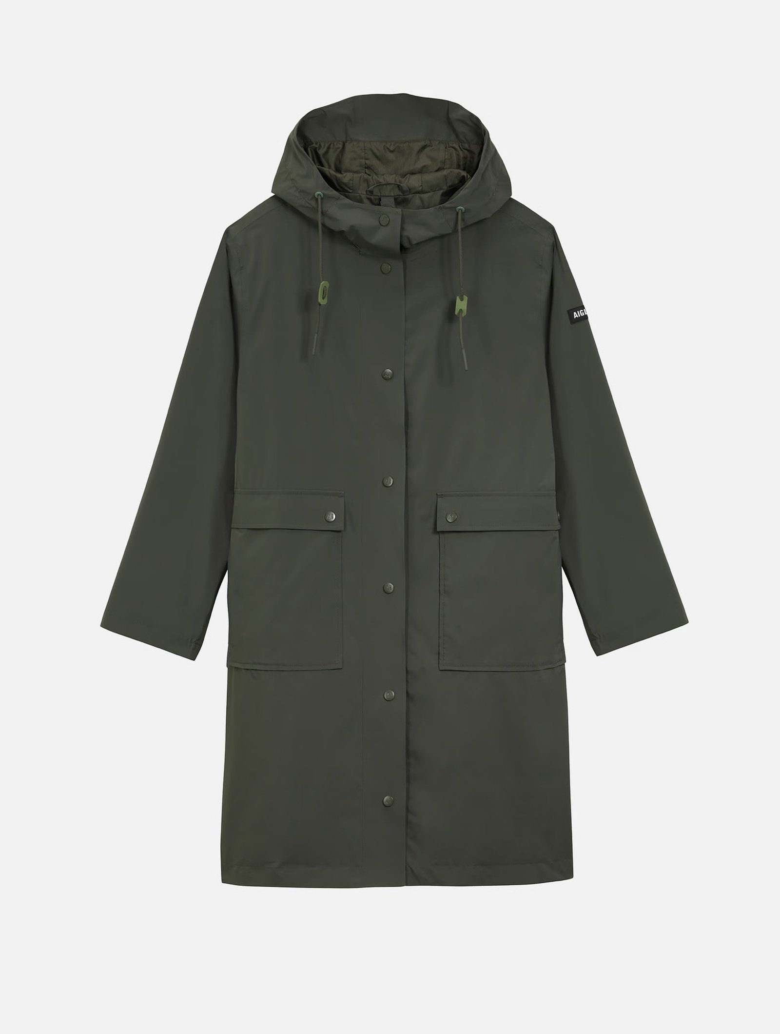 レディース 透湿防水 ロングフーデッドジャケット ZBFAC45 - AIGLE