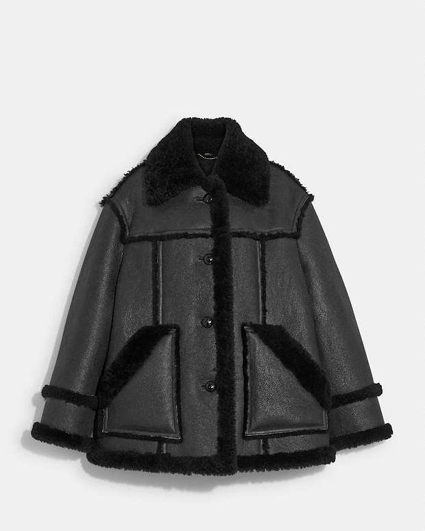 公式】COACH – コーチ | ステートメント シアリング ジャケット