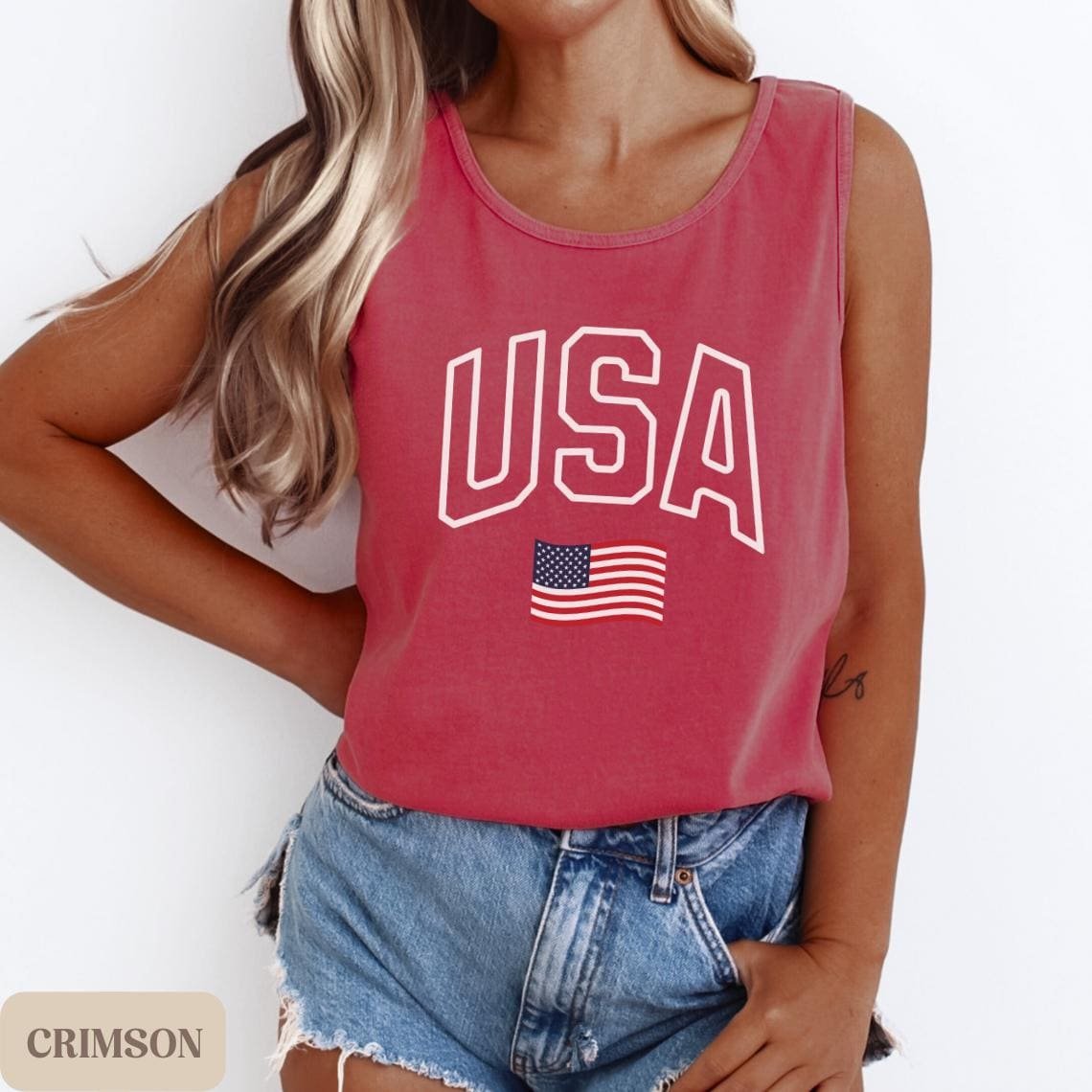 American Flag Tank - Etsy