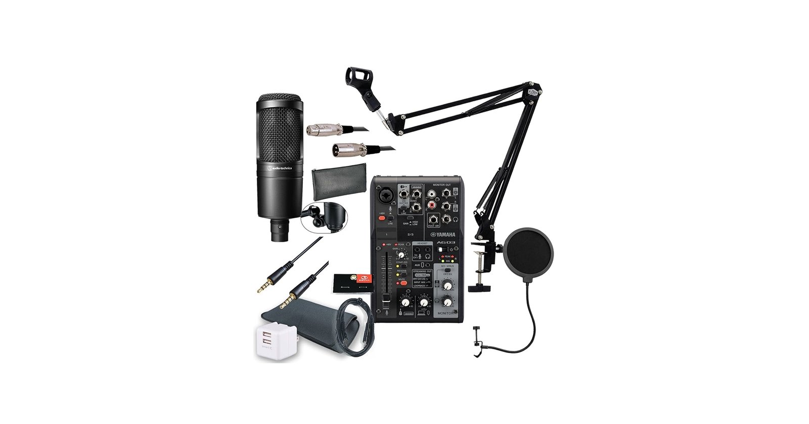 Amazon.co.jp: YAMAHA / AG03MK2 BLACK AT2020 Androidユーザー向け