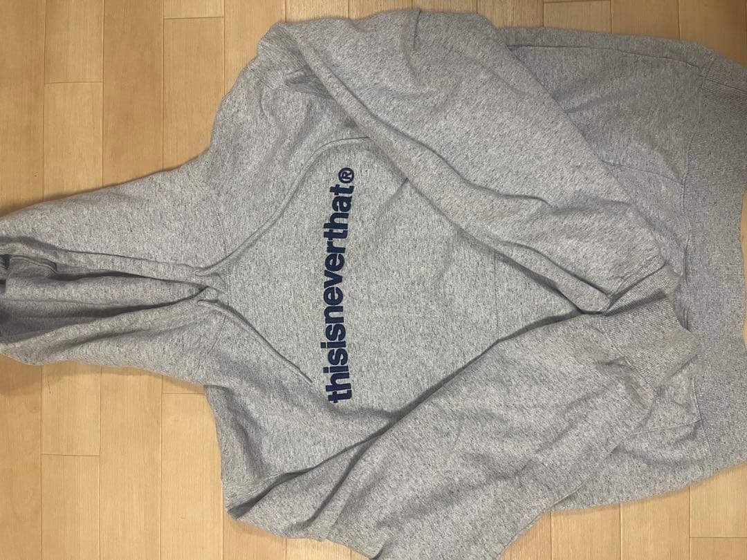 thisisneverthat グレー パーカー - メルカリ